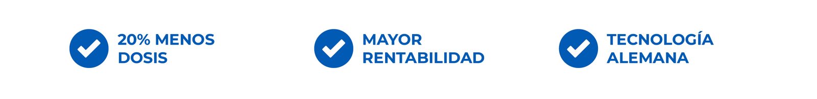 20% menos dosis, mayor rentabilidad, tecnología alemana